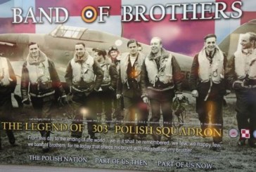 Band of Brothers – Odsłonięcie muralu w zachodnim Belfaście ku czci polskich pilotów z Dywizjonu 303